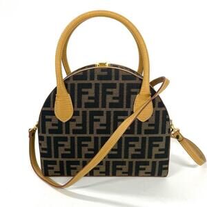 Fendi Zucca 2-way Canvas Handbag